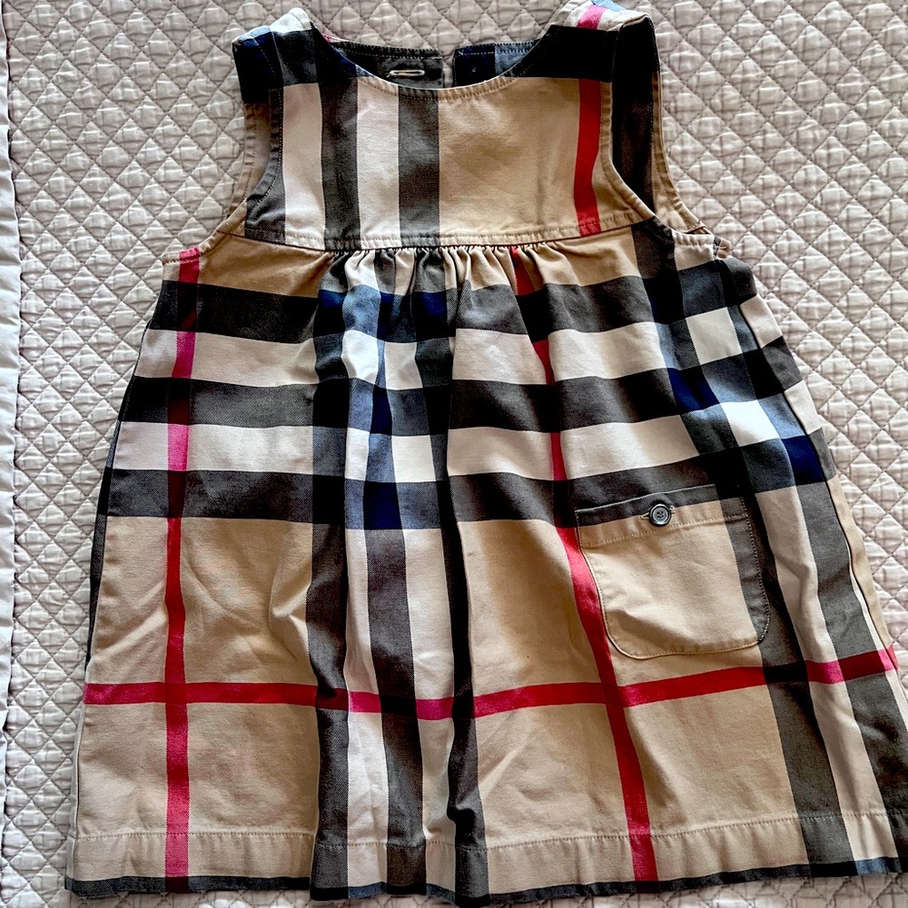 Burberry Nova Check Dress (3T) winter fabric